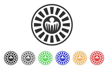 SPECTRE Casino rulet vektör simgesi