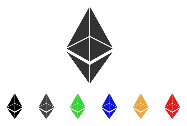 Ícone do Vetor Ethereum —  Vetores de Stock