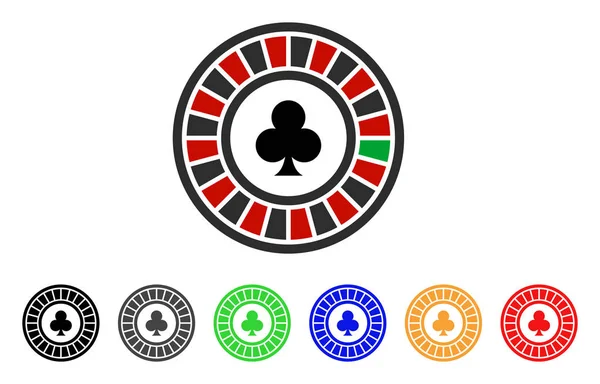 Casino ruleta Vector icono — Archivo Imágenes Vectoriales