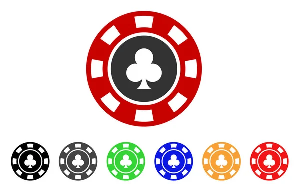 Club Casino Chip Vector icono — Archivo Imágenes Vectoriales