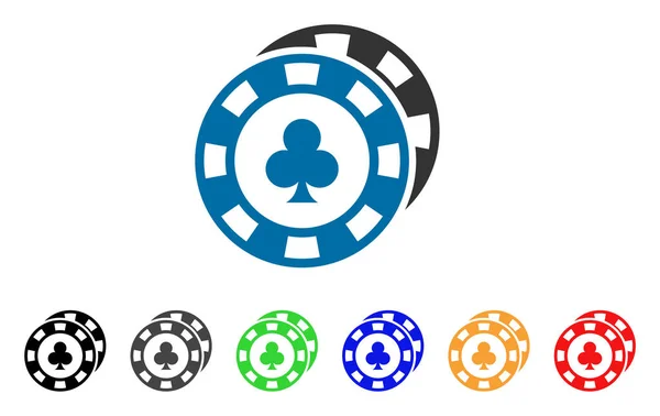 Casino chip vettoriale icona — Vettoriale Stock