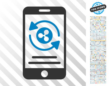 Bonus mobil ödeme düz simgesiyle dalgalanma