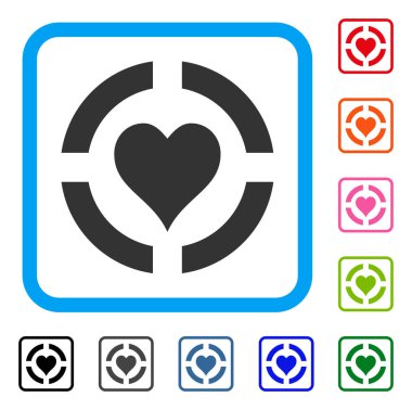 Casino kalpler takım elbise simgesi çerçeveli