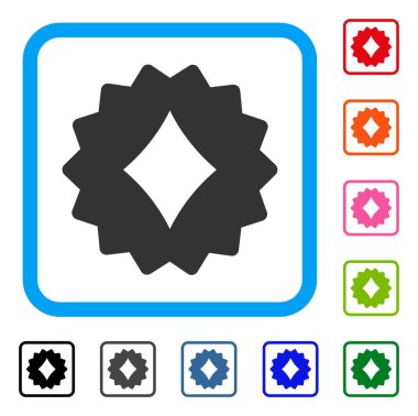 Elmas çerçeveli simgesi simge