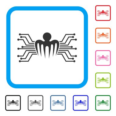 Elektronik devre Spectre simgesi çerçeveli