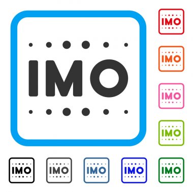 IMO resim yazısı simgesi çerçeveli