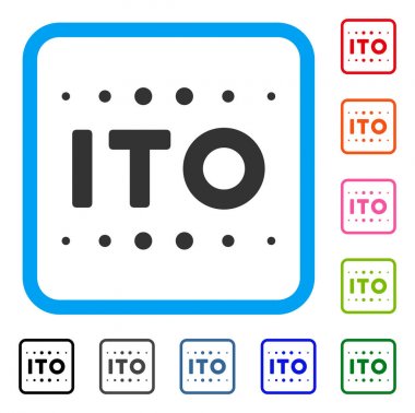 Ito resim yazısı simgesi çerçeveli