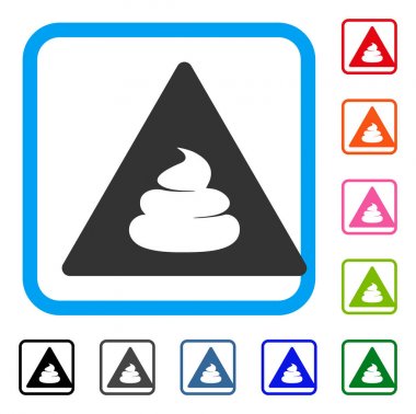 Bok tehlike simgesi çerçeveli