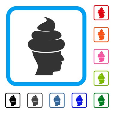 Bok adam simgesi çerçeveli