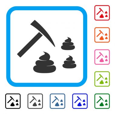 Bok incelemesi simgesi çerçeveli