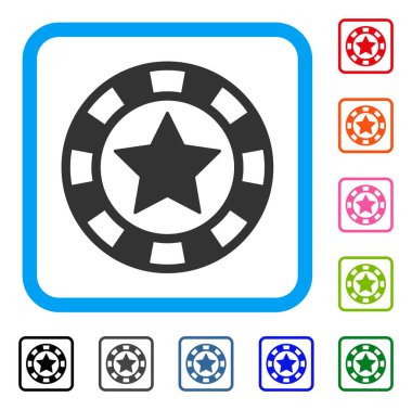 Star Casino çip simgesi çerçeveli