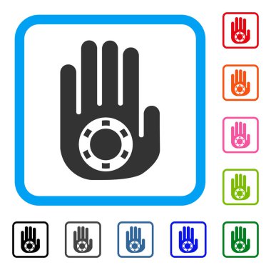 Dur Kumar Palm simgesi çerçeveli