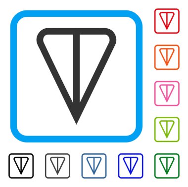 Ton para birimi simgesi çerçeveli