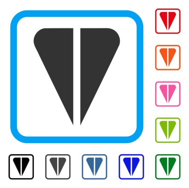 Ton para birimi simgesi çerçeveli