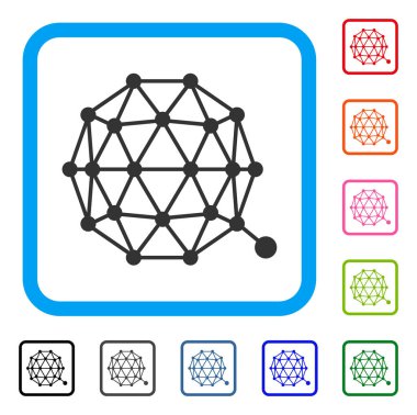 Qtum para birimi simgesi çerçeveli