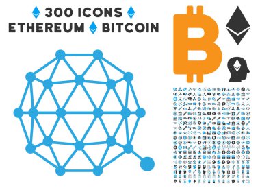 Bonus ile Qtum para birimi düz simgesi