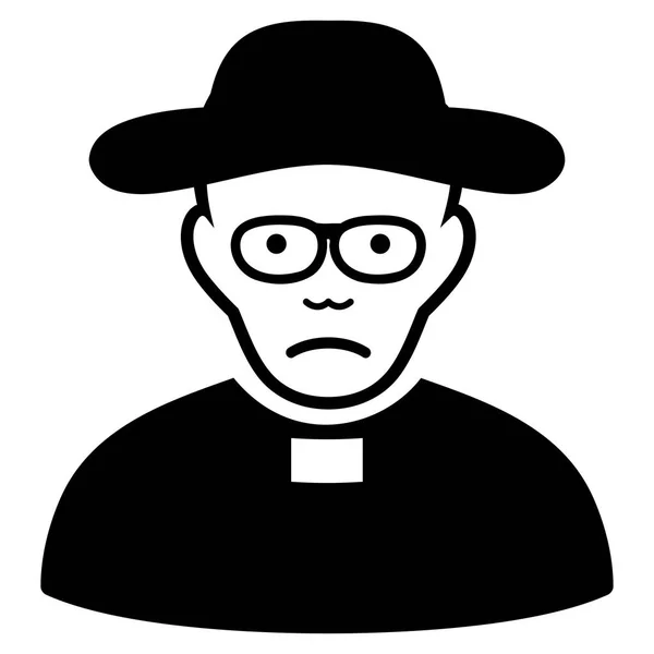 Smutny Pasterza Kościoła czarna ikona — Wektor stockowy
