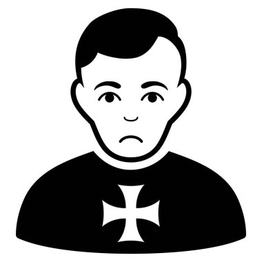 Üzgün sipariş şövalye Icon siyah