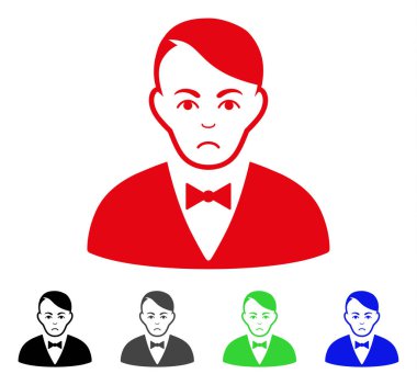 Üzgün satıcı vektör simgesi