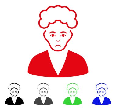 Üzgün sarışın çocuk vektör simgesi