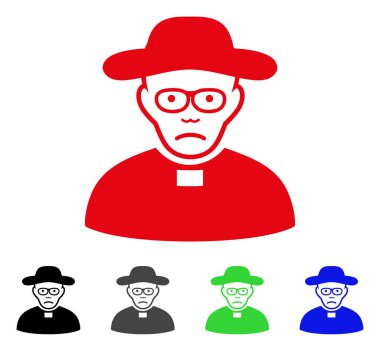 Üzgün kilise çoban vektör simgesi