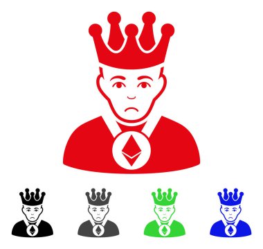 Üzgün Ethereum Lord vektör simgesi