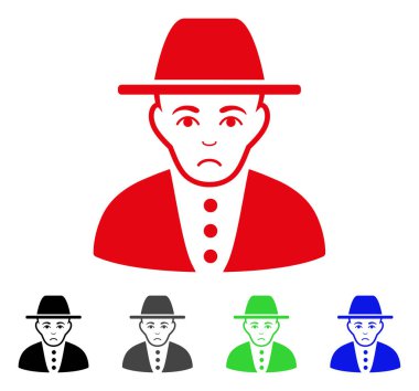 Üzgün Yahudi vektör simgesi