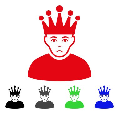 Üzgün moderatör vektör simgesi