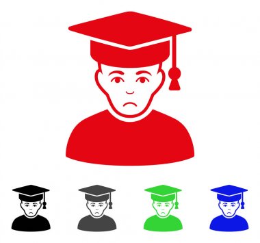 Üzgün Profesör vektör simgesi