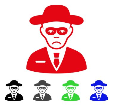 Üzgün güvenlik Aracısı vektör simgesi