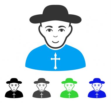 Christian Priest vektör simgesi zevk