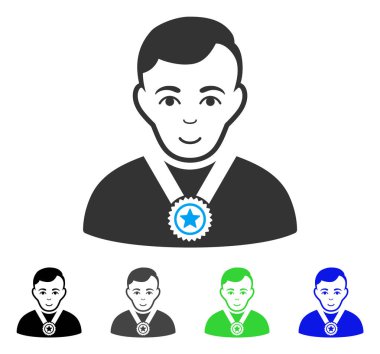 Joy şampiyonu vektör simgesi