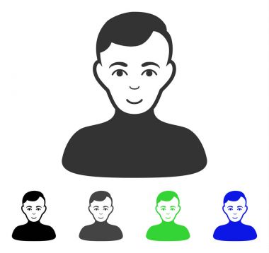 Mutlu çocuk vektör simgesi