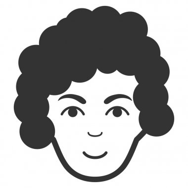 Saç baş düz simgesi