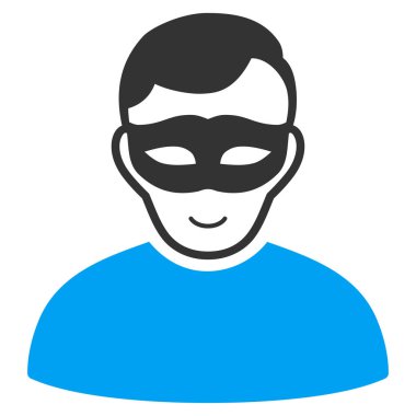 Anonim kişi düz simgesi