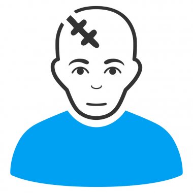 Kafa düz simgesi zarar