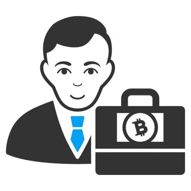 Bitcoin nakit Accounter düz simgesi