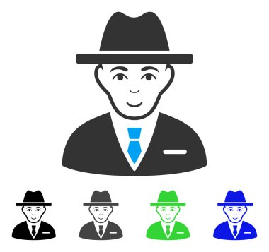 Pozitif Ajan vektör simgesi