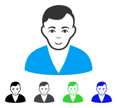 Adam vektör simgesi zevk