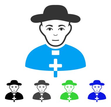 Katolik çoban vektör simgesi zevk