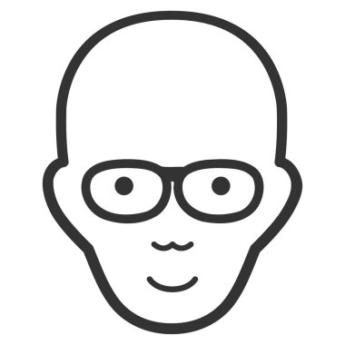 Kel Kafa düz simgesi