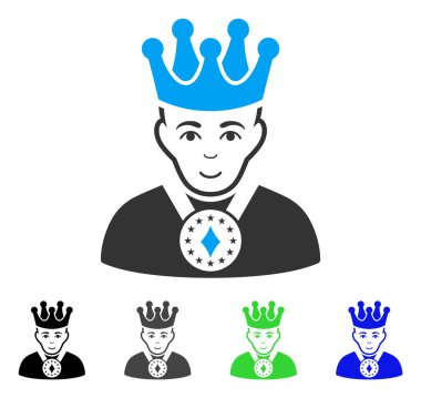 Pozitif Kral vektör simgesi