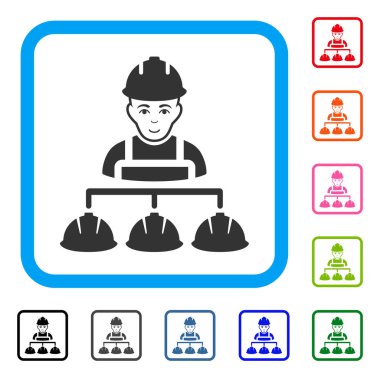 Çerçeveli Oluşturucusu Management zevk simgesi