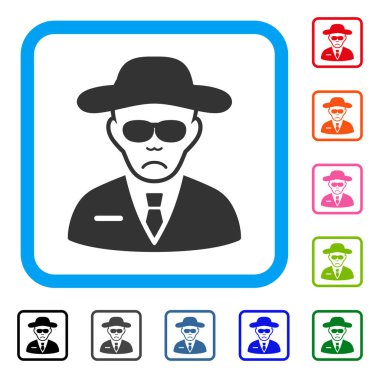 Casus üzgün simgesi çerçeveli