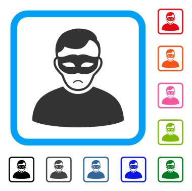 Anonim kişi Dolor simgesi çerçeveli