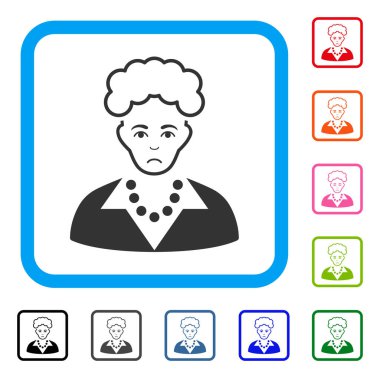 Sarışın Bayan zavallı simgesi çerçeveli