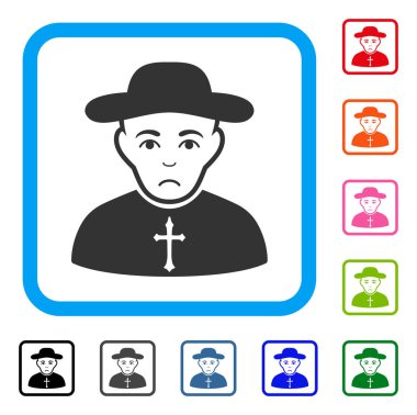 Christian Priest çerçeveli Dolor simgesi