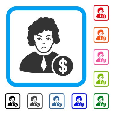 Bozuk yargıç çerçeveli Dolor simgesi