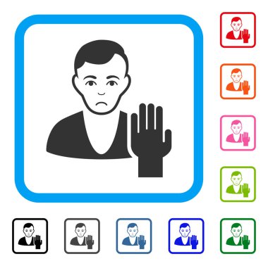 Seçmen çerçeveli Dolor simgesi