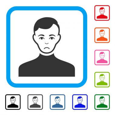 Erkek ne yazık ki simge çerçeveli